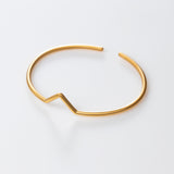 V bracelet gold