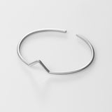 V bracelet silver
