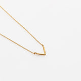 V necklace gold